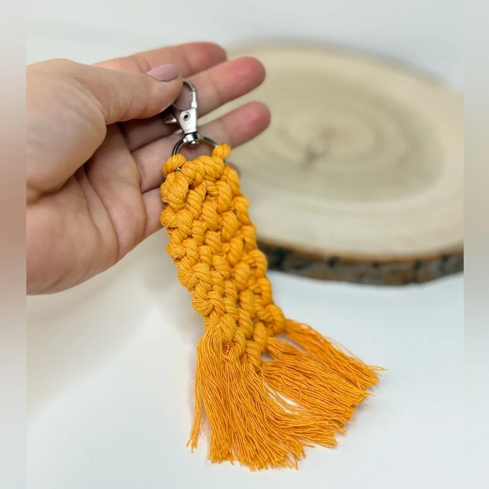 Braided Handcrafted Boho Macrame Keychain